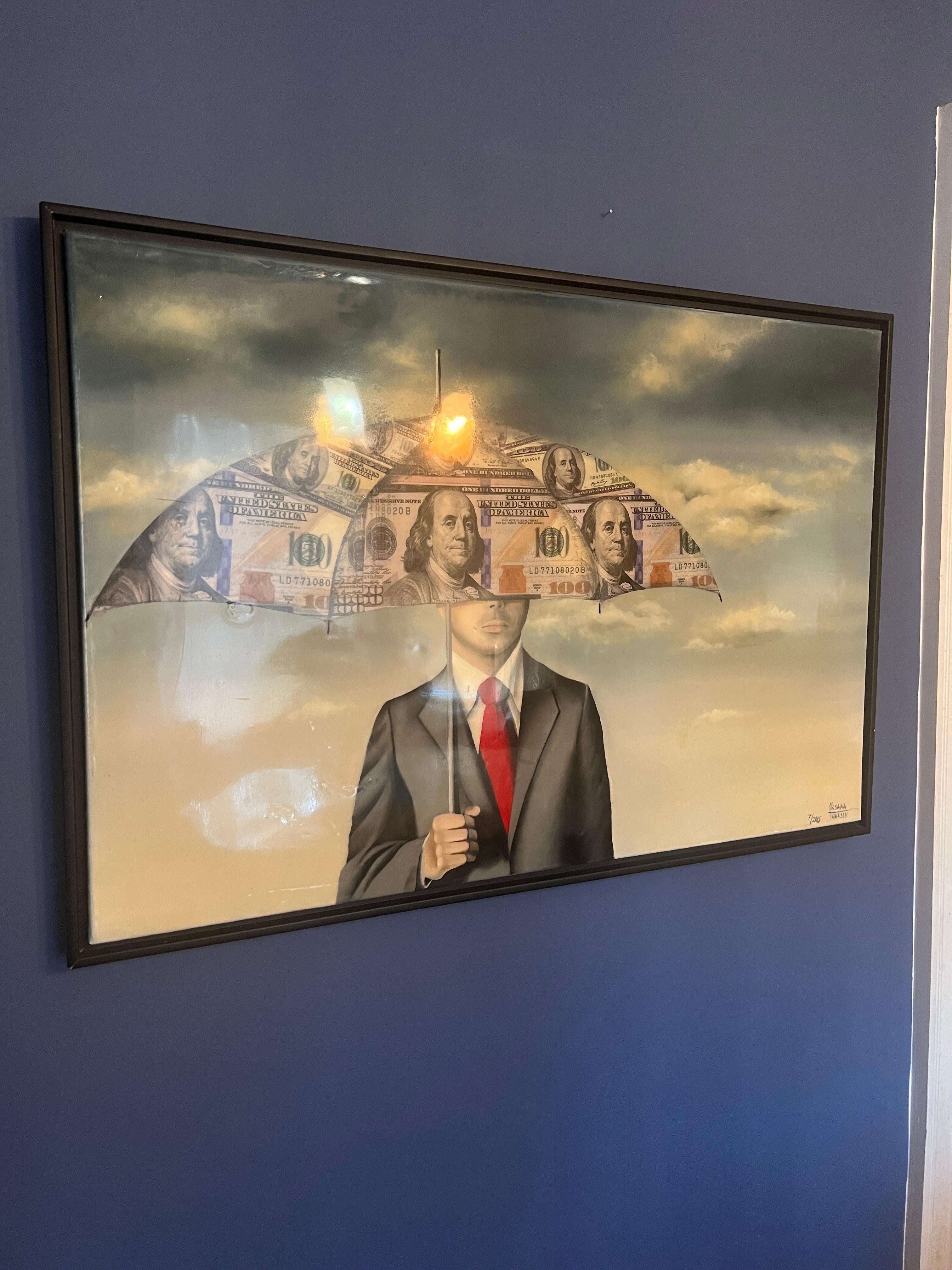 Paraguas del dólar 2 - Painting de Oksana Tanasiv
