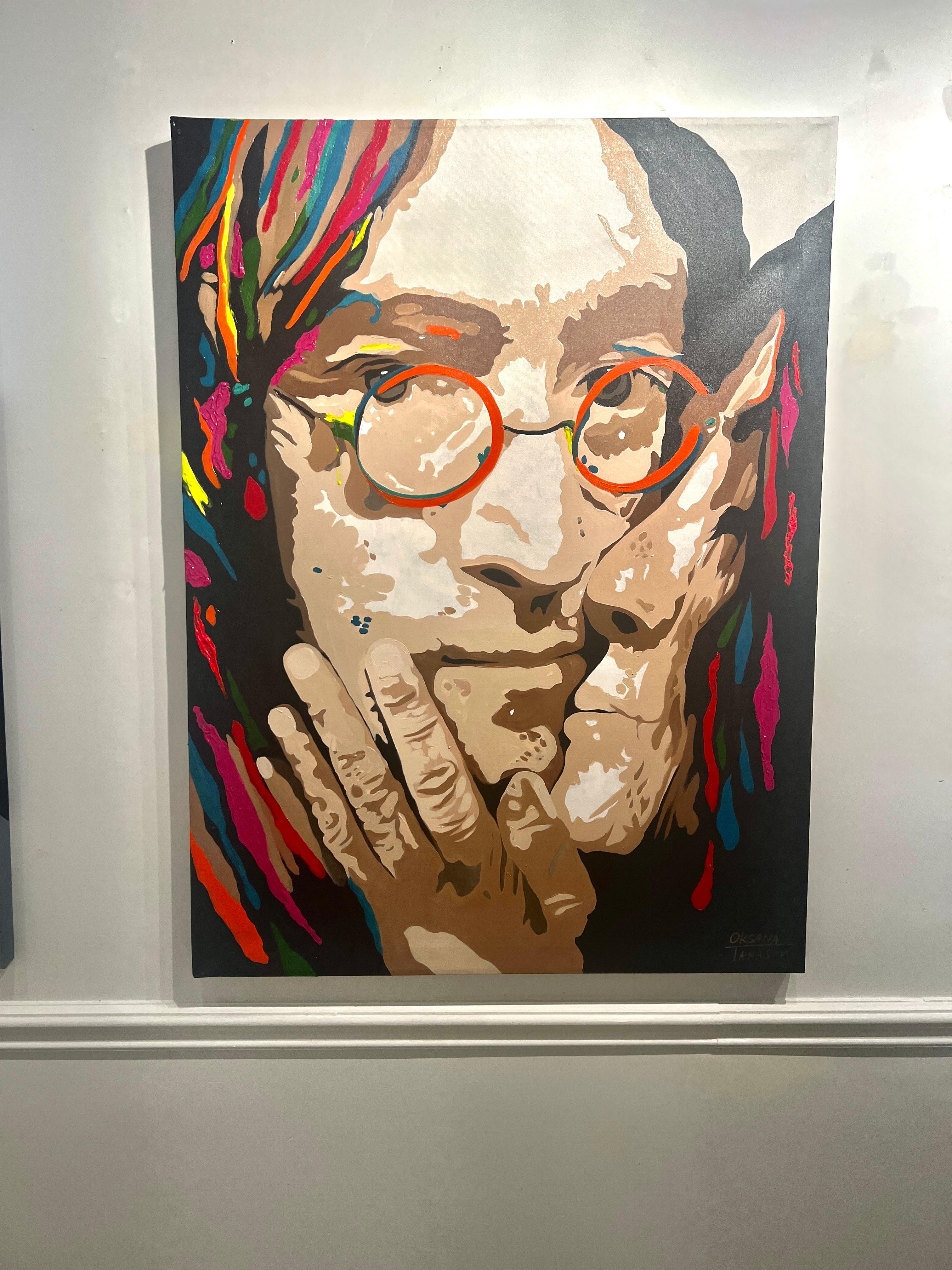 Portrait of John Lennon and Yoko Ono, powerful couple whose relationship is one of the most famously iconic.

In my creation, I explored the essence of iconography wrapped in bursts of color, evoking dynamism and depth with oil. Embracing the