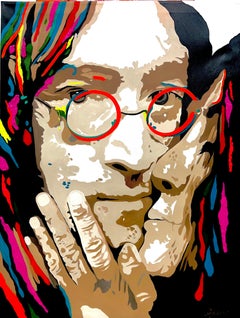 John Lennon& Yoko Ono Celebrities Portraits Pop Art