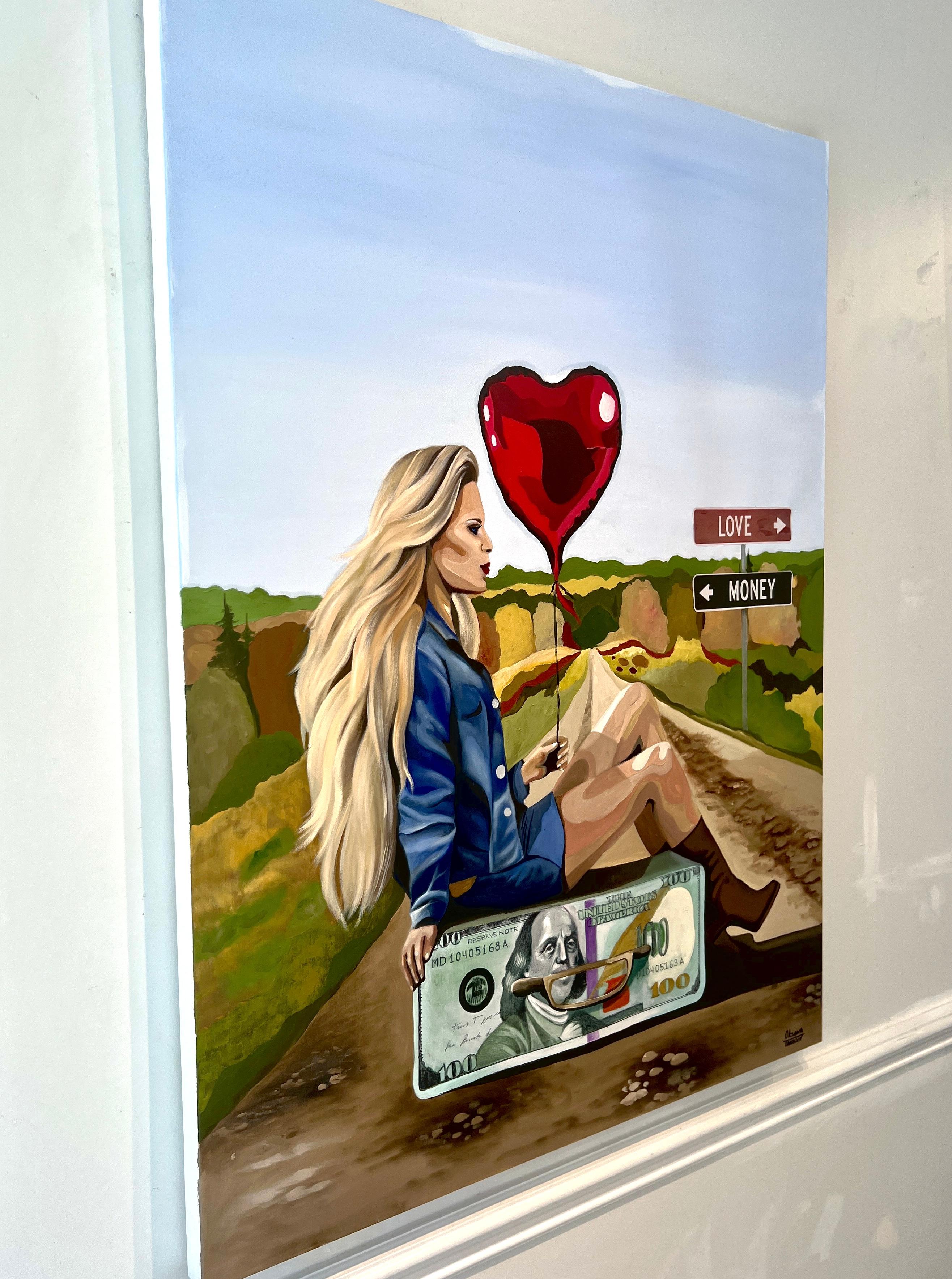 Amore o denaro? - Painting Concettualismo di Oksana Tanasiv