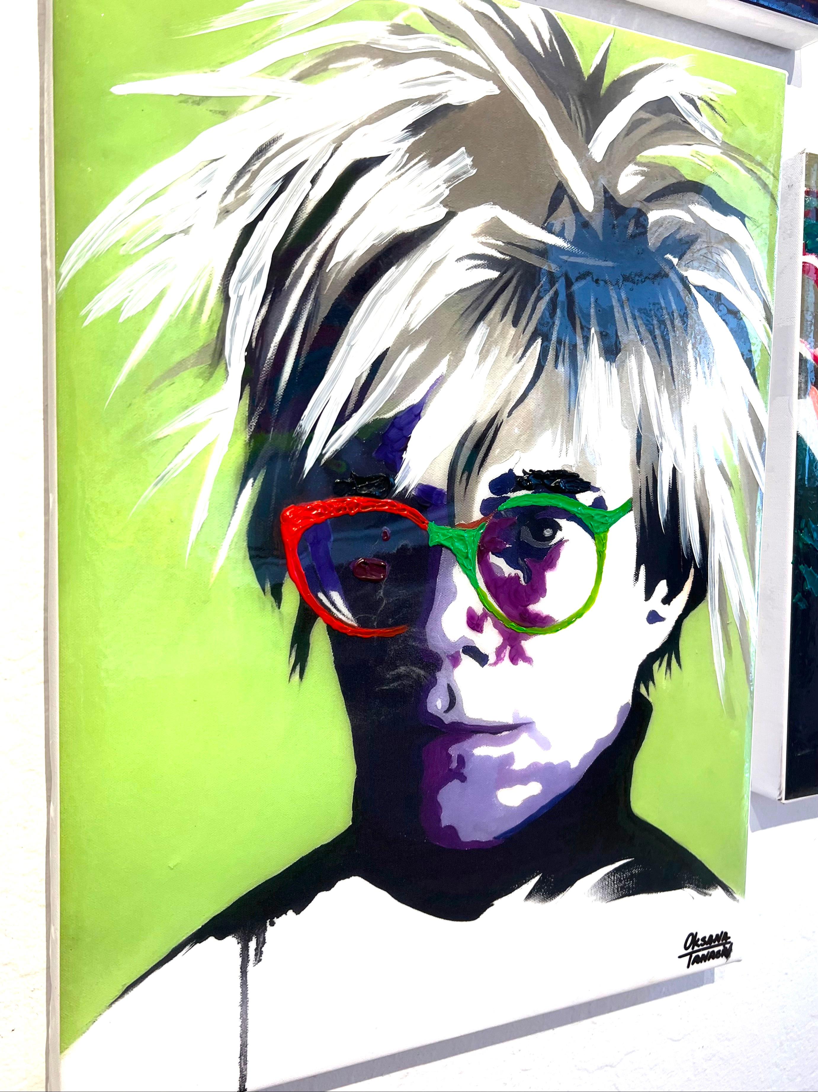 Andy Warhol. Portraits de célébrités, Pop-art. - Print de Oksana Tanasiv