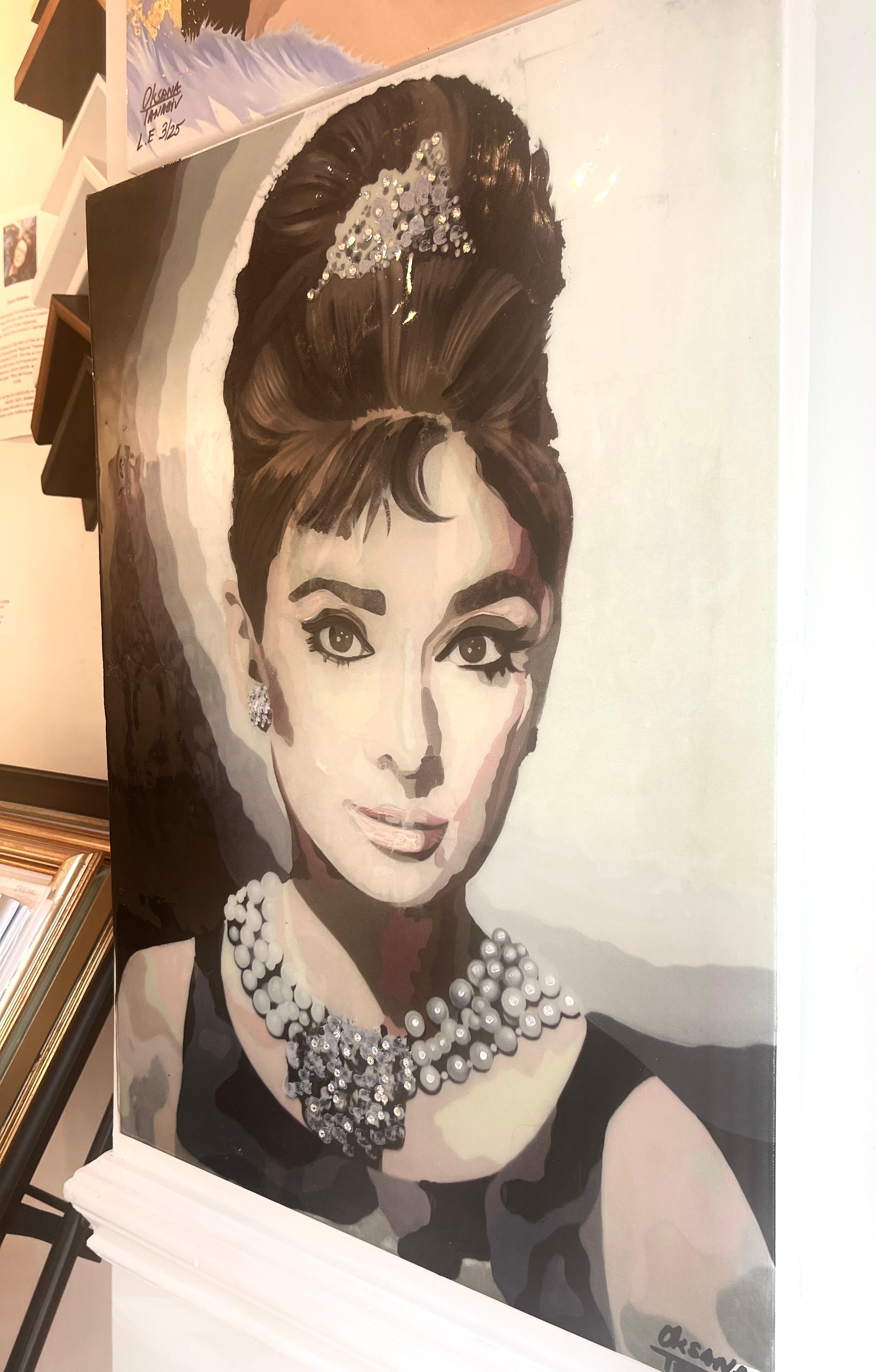 Audrey Hepburn - Pop Art Print par Oksana Tanasiv