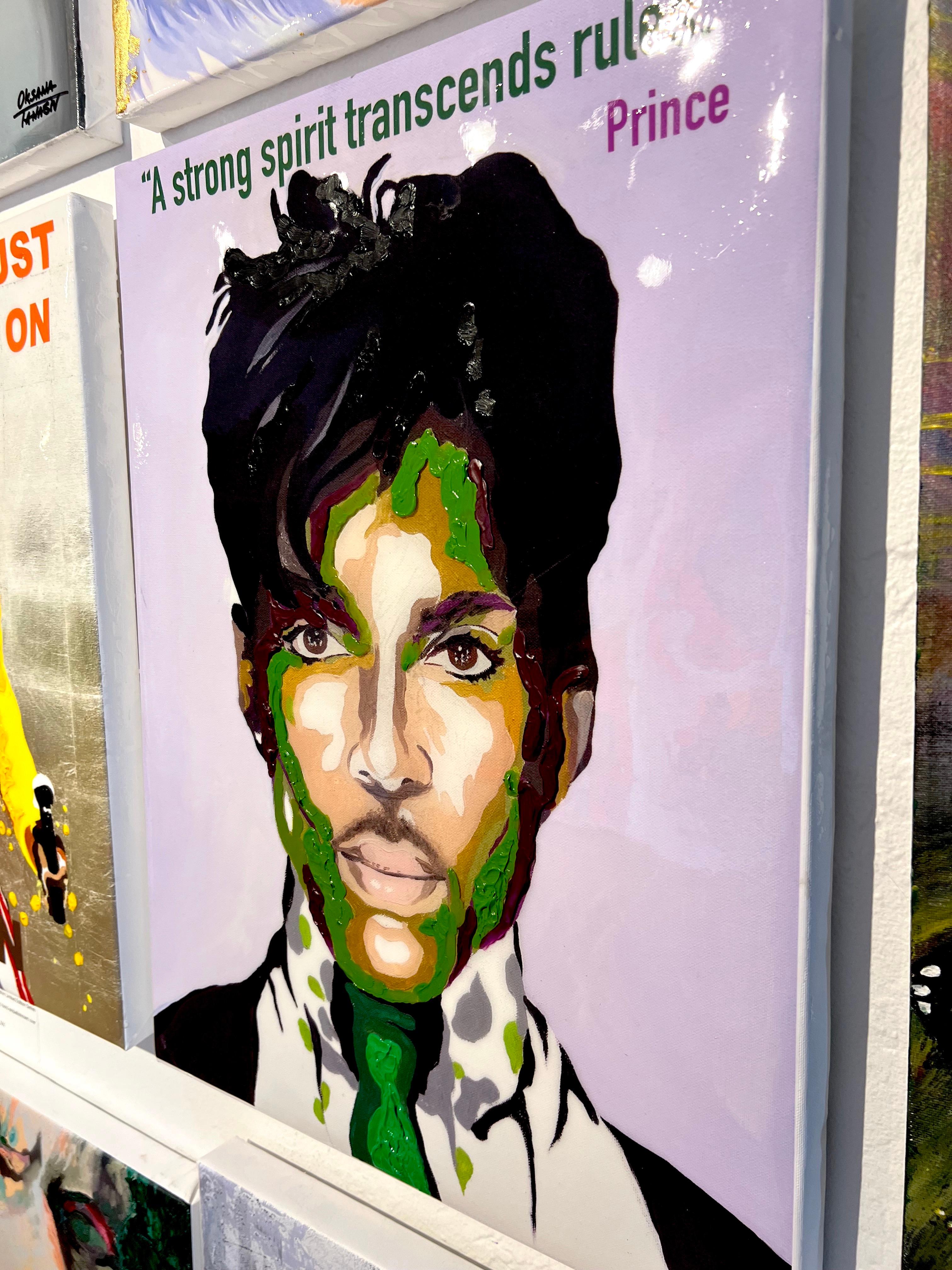 Prince. Celebrities Portraits, Pop-art. - Print by Oksana Tanasiv
