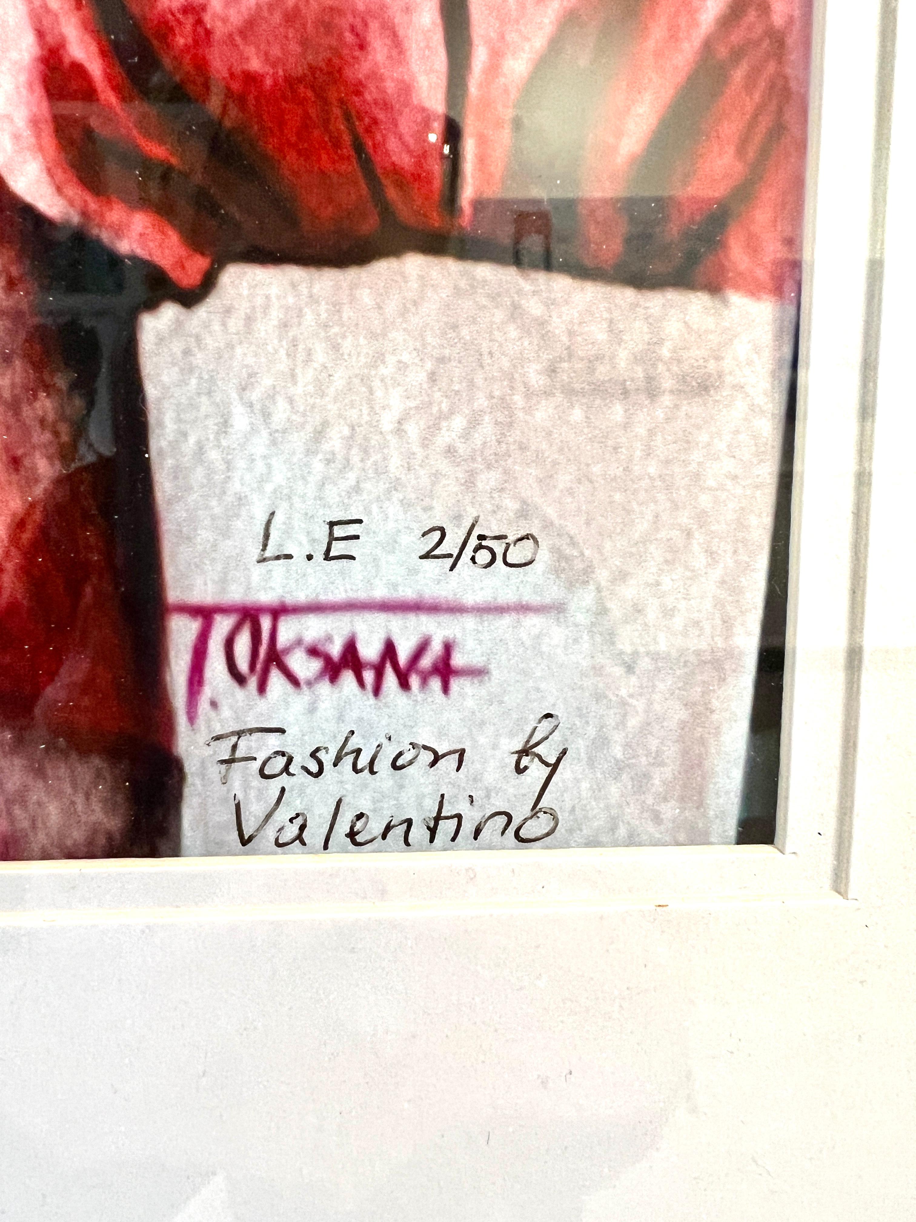 Valentino Couture Fashion Illustration Figurative Watercolor Geclee Print For Sale 1