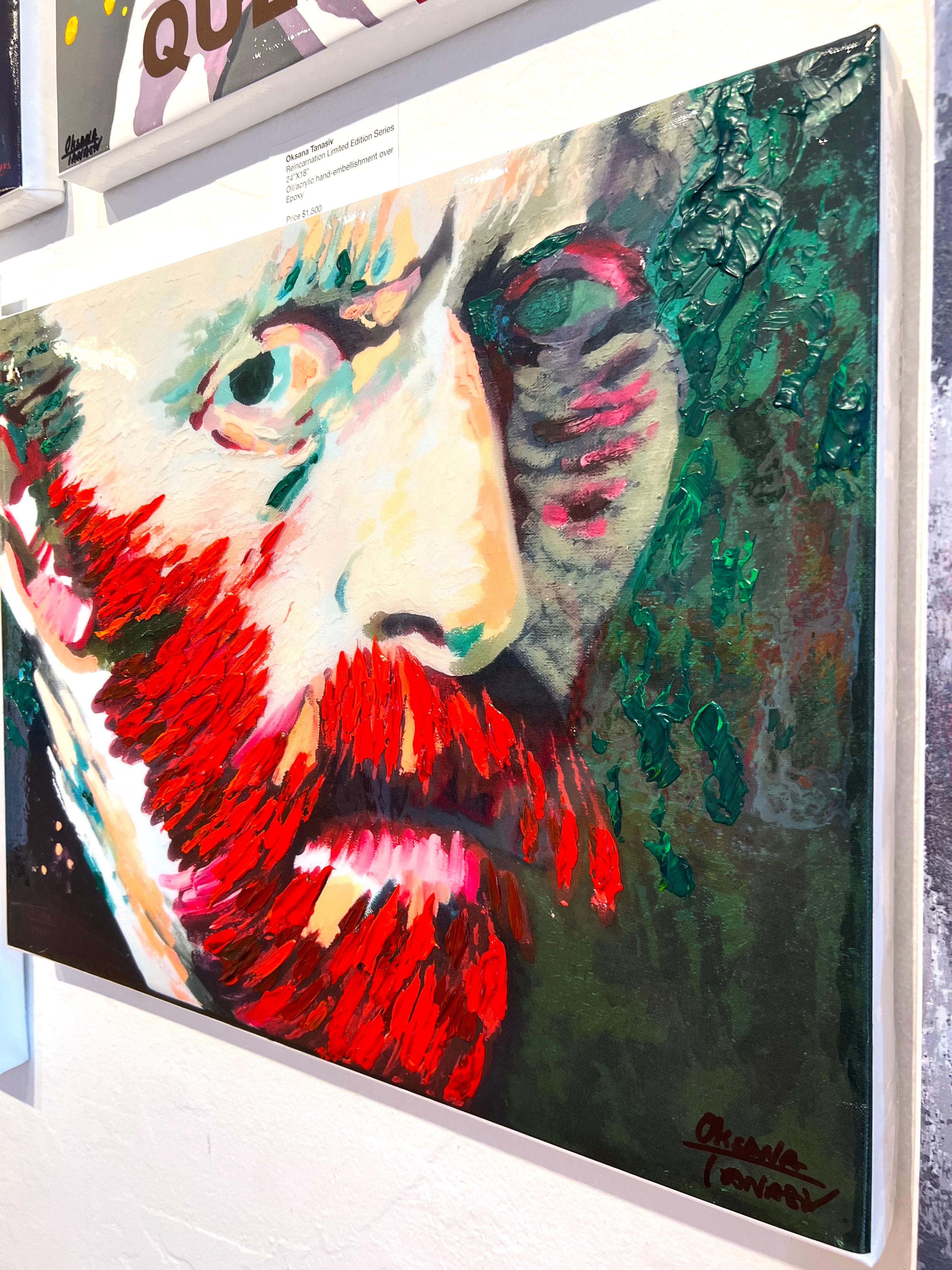 Van Gogh. Ritratti di celebrità, Pop-art. - Print di Oksana Tanasiv