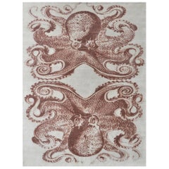 "Okto - Blush + Cream" /  10
 x 14
 / Hand-Knotted Wool + Silk Rug
