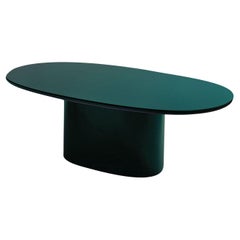 Table de salle à manger Oku ovale émeraude de Federica Biasi