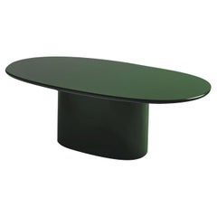 Oku Oval Green Dining Table by Federica Biasi