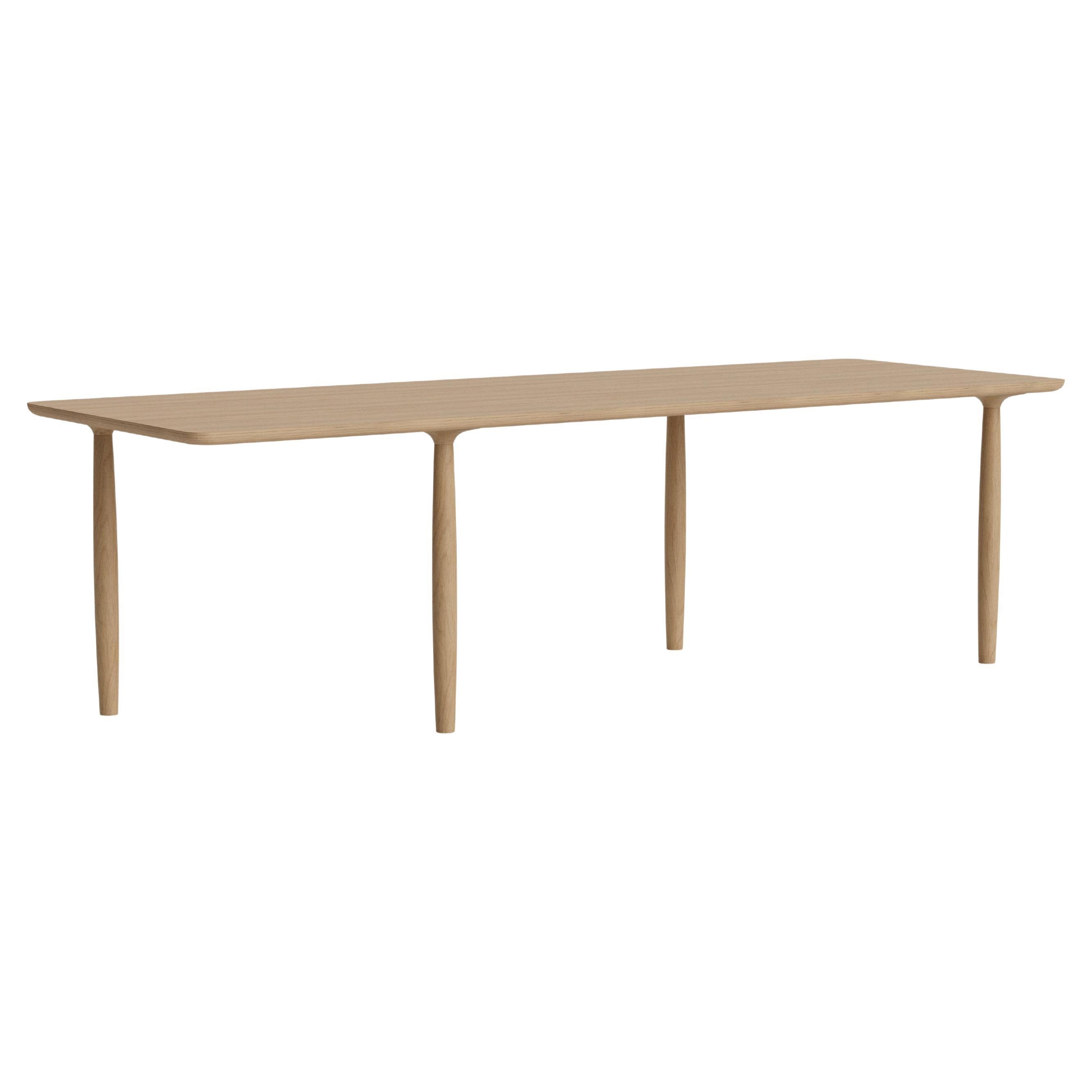 Oku Rectangular 250 Natural Oak Dining Table by NORR11 For Sale