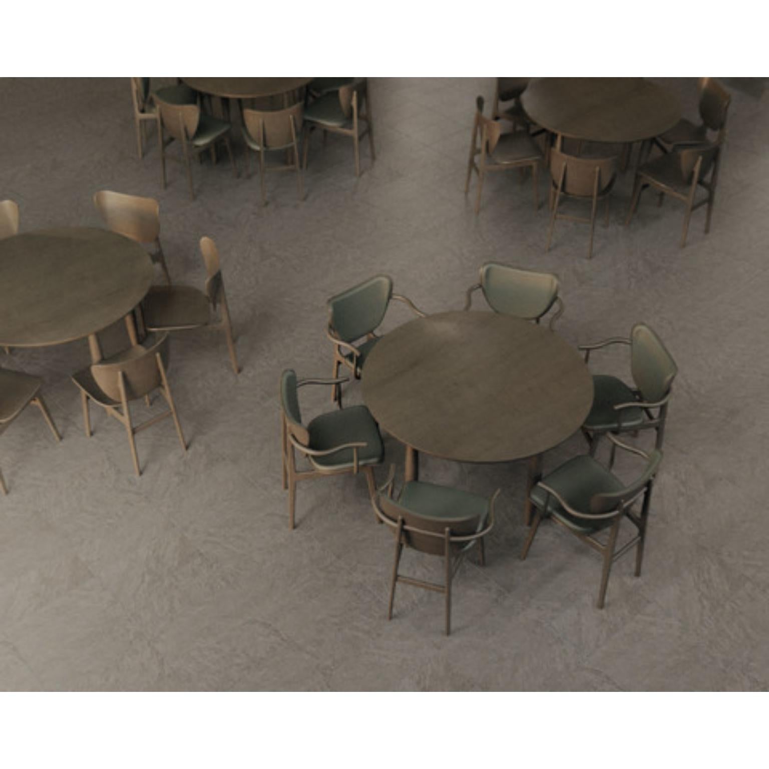 Oku Round 120 Natural Oak Dining Table by NORR11 4