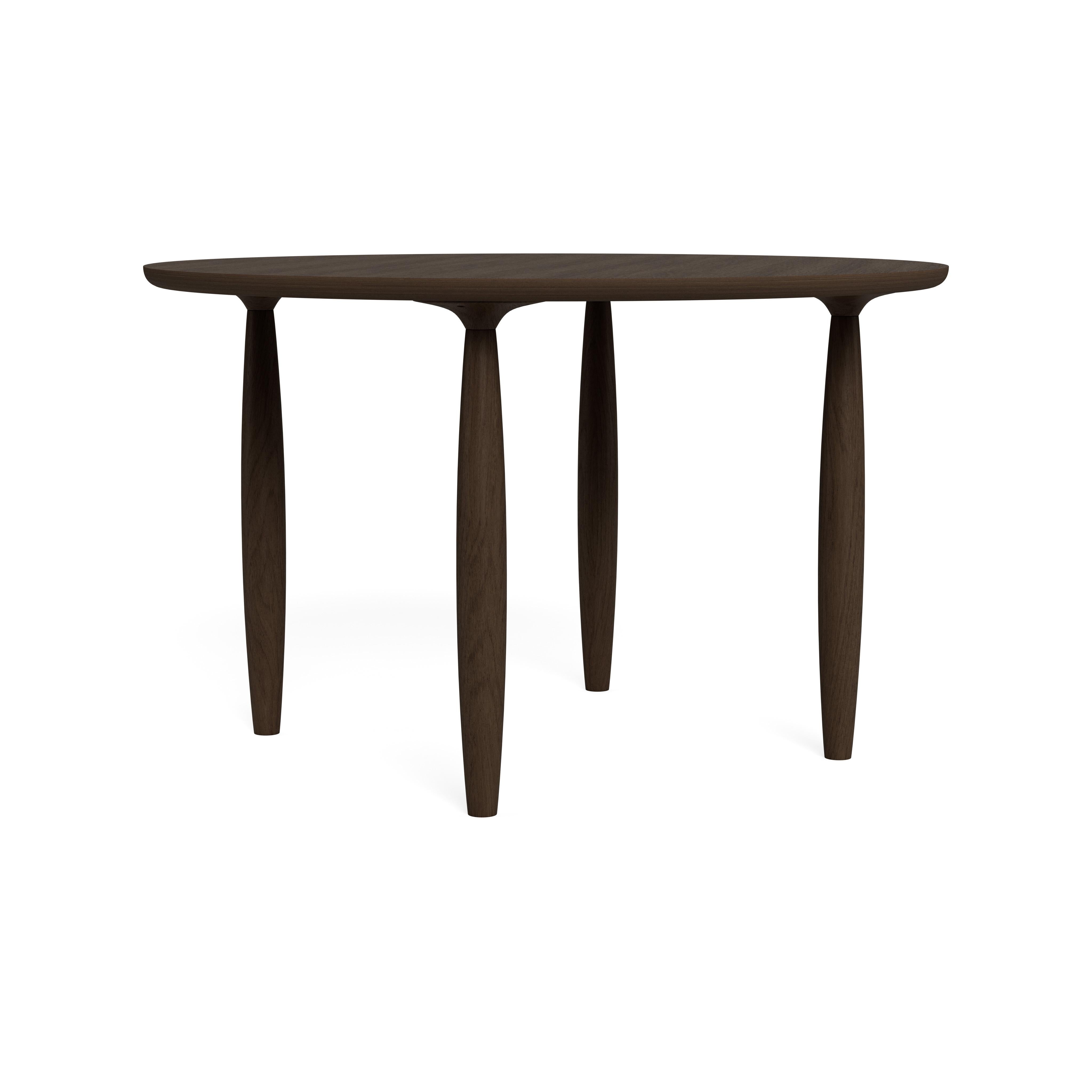 Post-Modern Oku Round 120 Natural Oak Dining Table by NORR11 For Sale