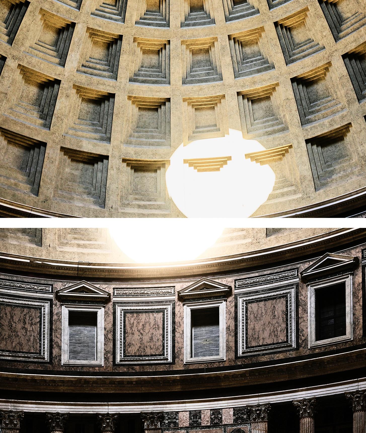 Pantheon 128 AD II Ola Kolehmainen, Zeitgenössisch, Geometrie, Architektur, Kunst im Angebot 2