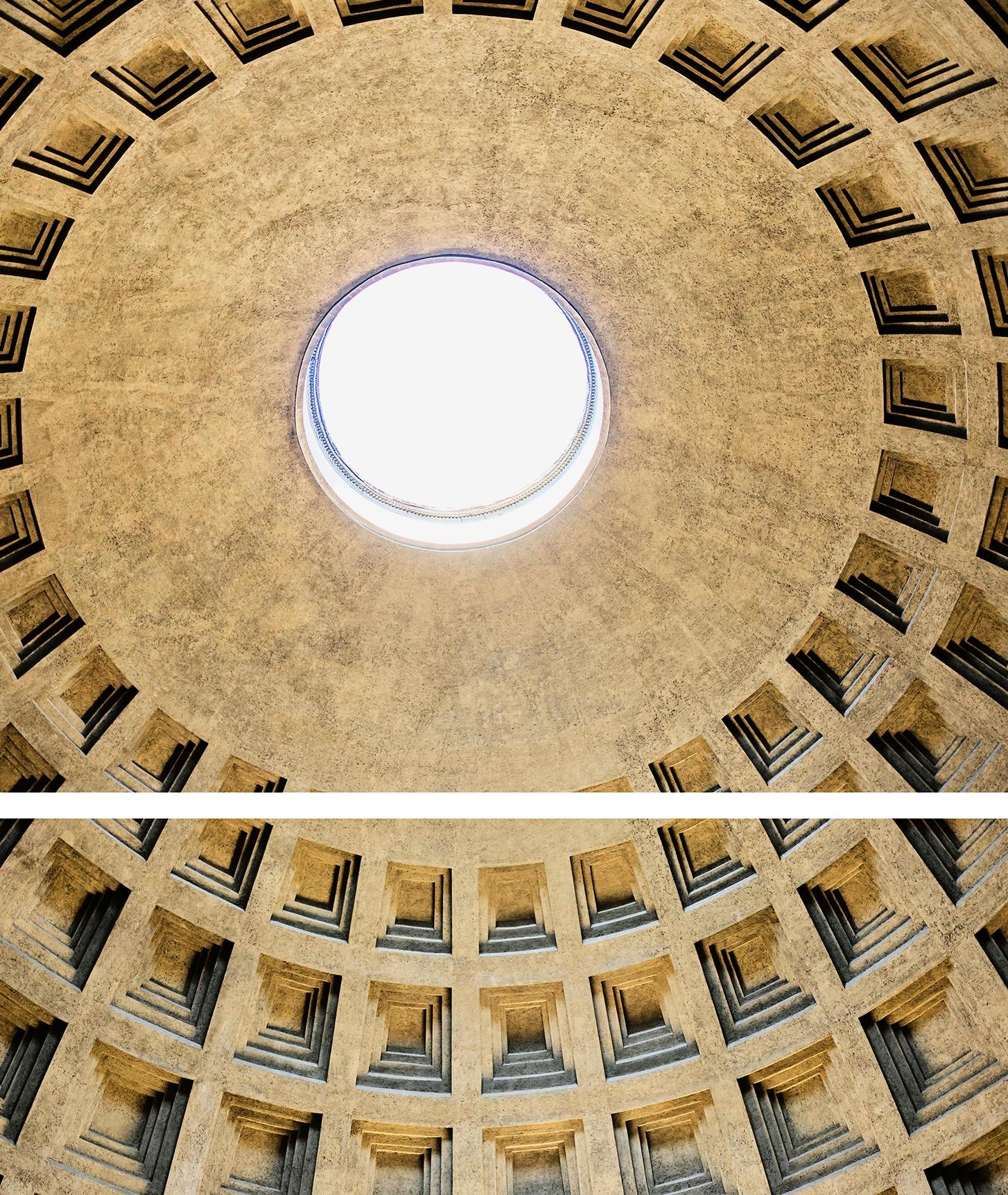 Pantheon 128 AD II Ola Kolehmainen, Zeitgenössisch, Geometrie, Architektur, Kunst im Angebot 3