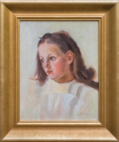 Portrait of a Girl, 1929, By Swedish Artist Ola Larsson