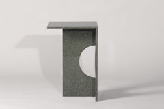 Ola Side Table, Polished Green Diabase Volcanic Stone, Studio Mohs
