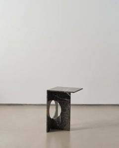 Ola Side Table, Toros Black Marble, Studio Mohs