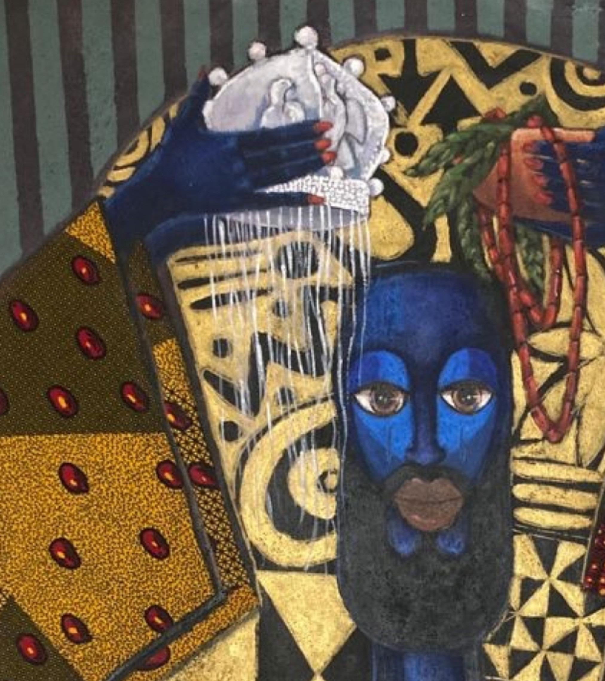 Afobaje (King Maker) - Painting by Oladimeji Alabi