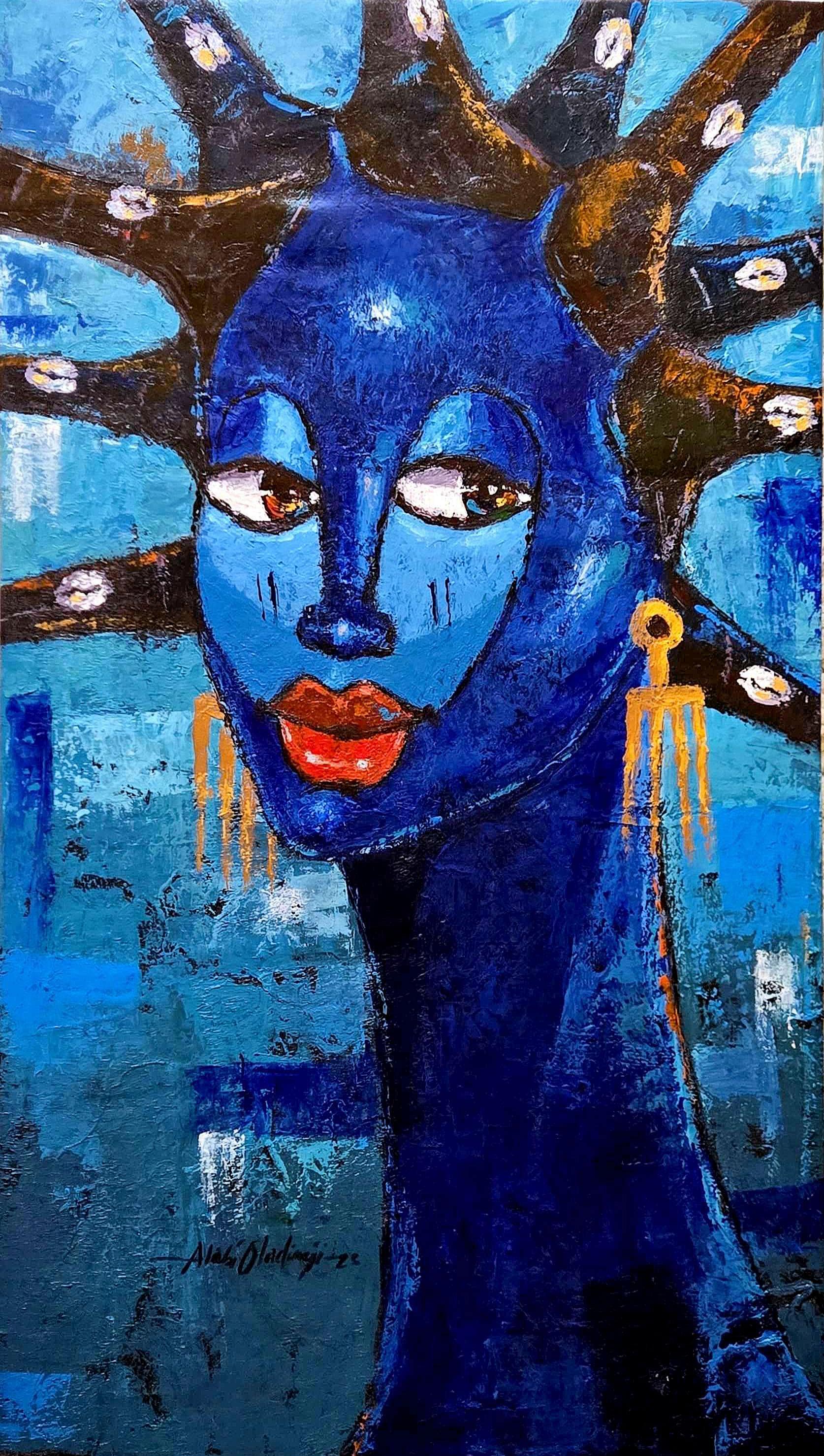 Bellezza dell'amore di sé 1 - 21° secolo, Figurativo, Tecnica mista, Donne, Africa