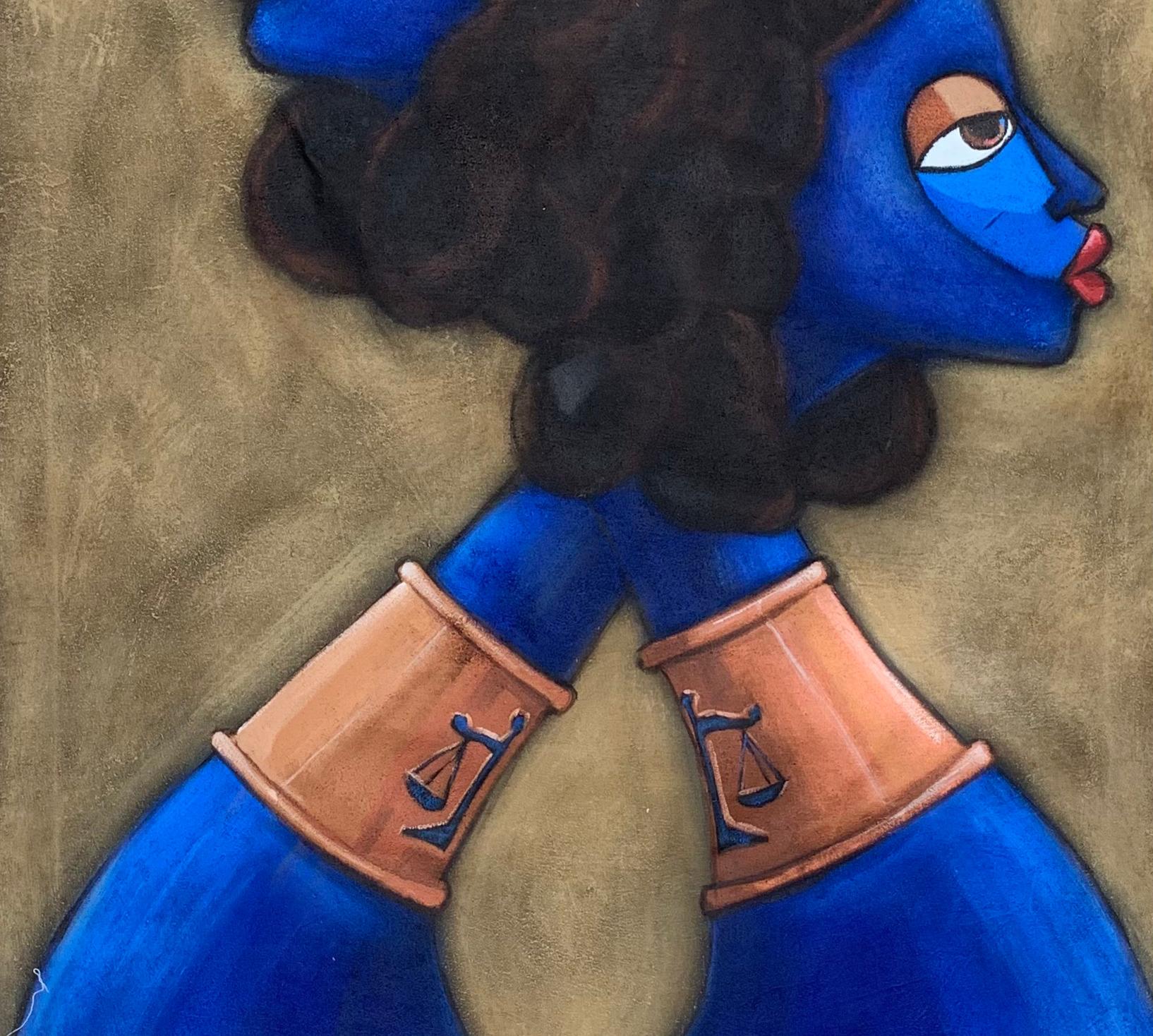 Creare equilibrio - Painting Contemporaneo di Oladimeji Alabi