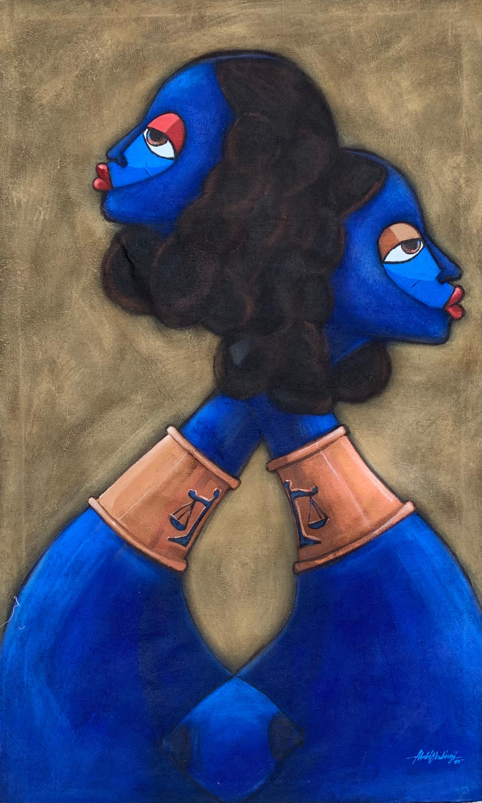 Oladimeji Alabi Figurative Painting – Gleichgewicht schaffen