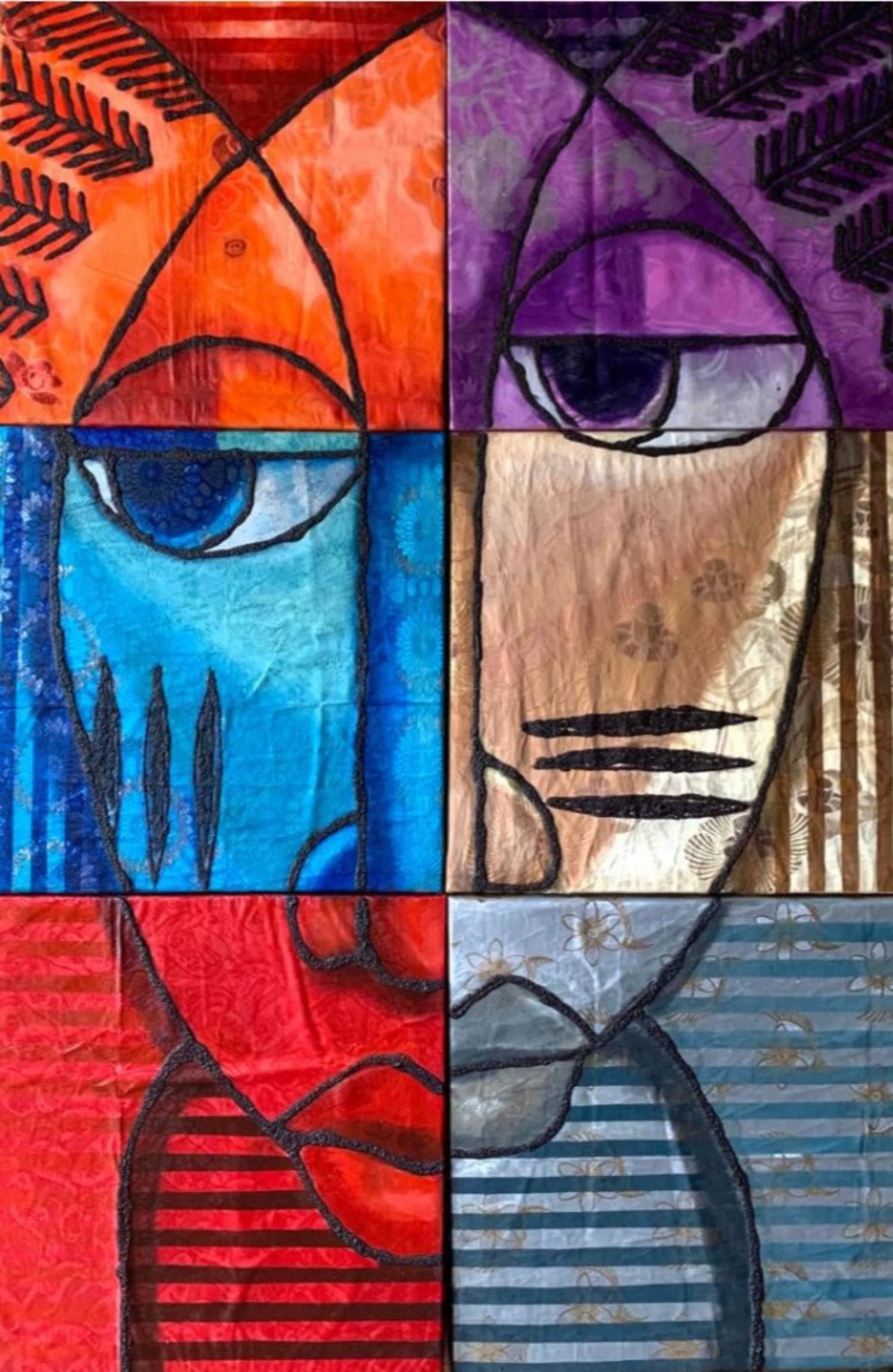 Diálogo (Conversación ancestral) -Siglo XXI, Figurativo, Técnica mixta, Color