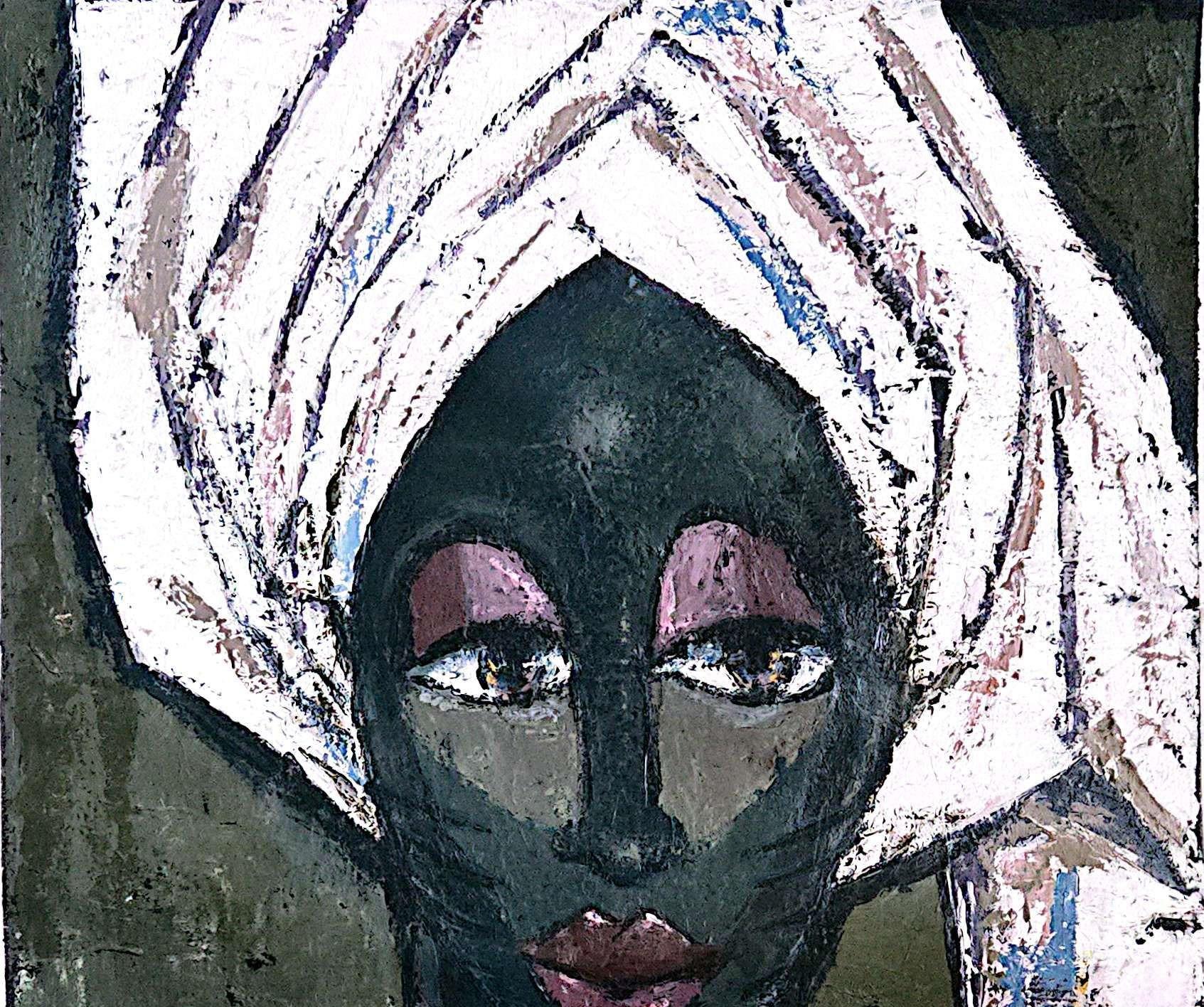 Iyalode (Frauenführerin) -21. Jahrhundert Zeitgenössisch, Figurativ, Afrika – Painting von Oladimeji Alabi
