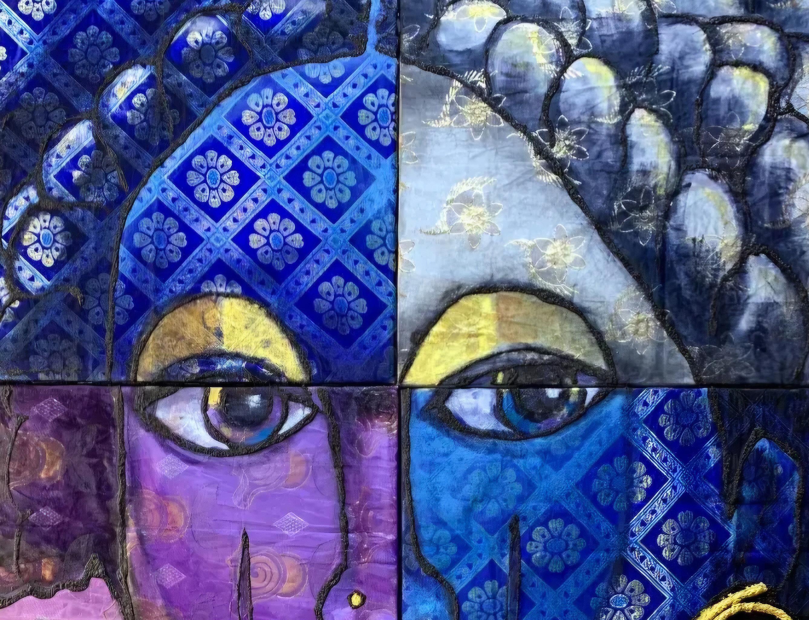 Tal Como Eres 1 - Siglo XXI, Figurativo, Técnica mixta, Mujer, África - Painting de Oladimeji Alabi