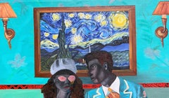 My A Space - 21e siècle, Contemporain, Portrait figuratif, Mode, Couple