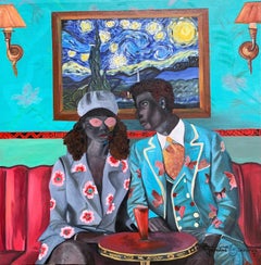 My A Space - 21e siècle, Contemporain, Portrait figuratif, Mode, Couple