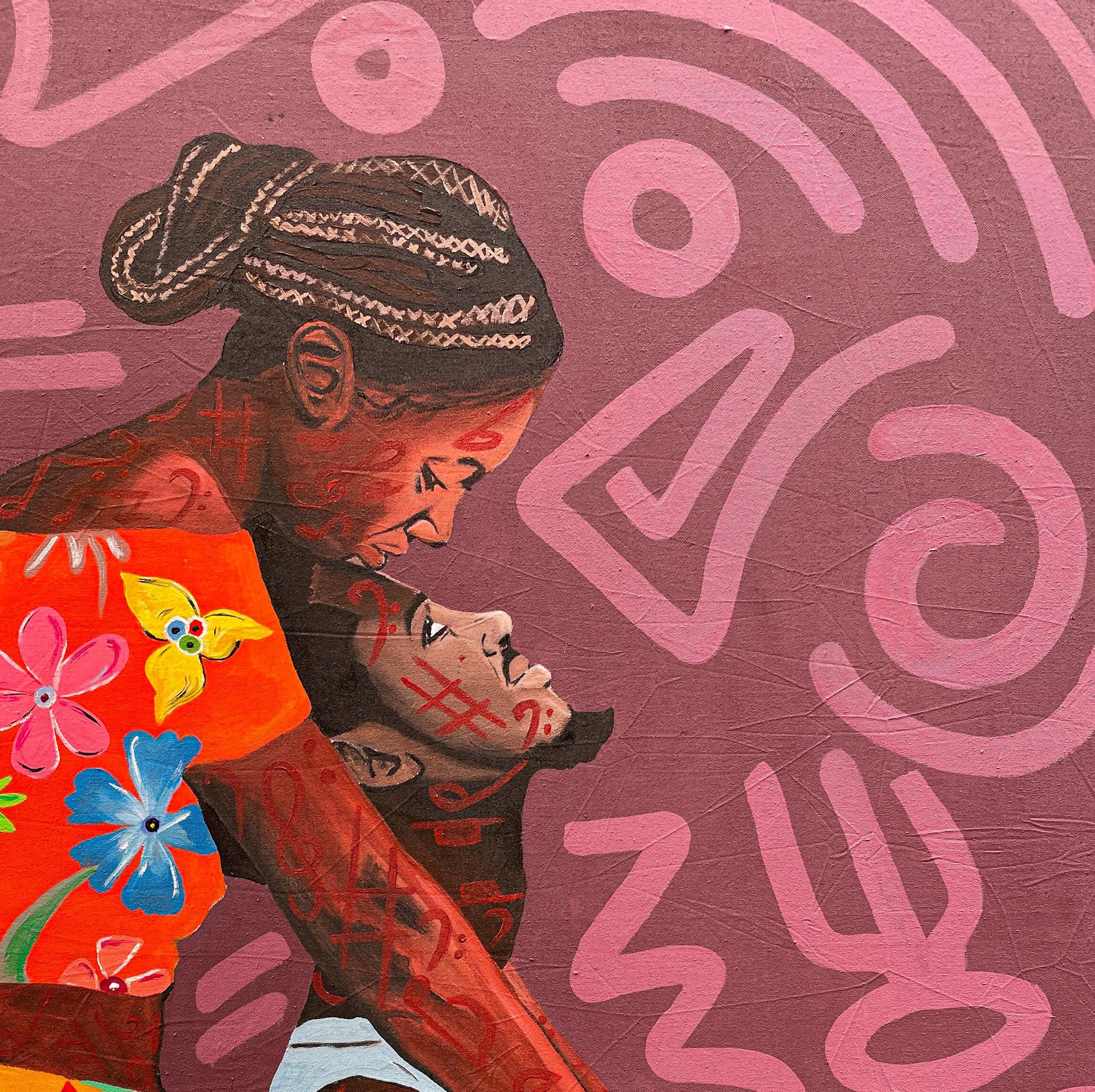 Malerei
Versand in einer gut geschützten Röhre aus Nigeria
Dieses Werk ist einzigartig, es handelt sich nicht um einen Druck oder eine andere Art von Kopie.
Begleitet von einem Echtheitszertifikat.