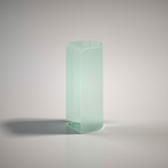 Olaf Mint Green Cast Glass Side Table by Fred and Juul