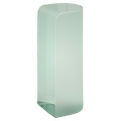 Olaf Mintgrüner Beistelltisch aus Gussglas von Fred und Juul