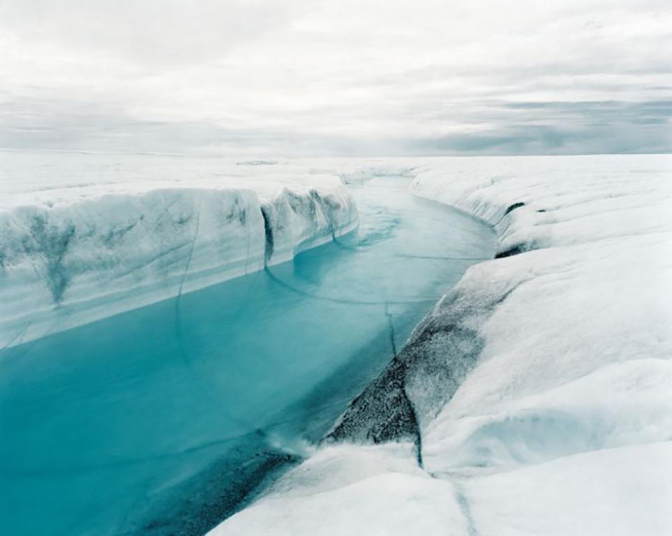Above Zero, River 1, 07, 2007, Position 13
Olaf Otto Becker
Signed on reverse
Archival pigment print
18 3/4 x 23 1/2 inches

Ever since his first visit to the Arctic in 2003, the photographer Olaf Otto Becker (b. 1959 in Travemünde, Germany) has