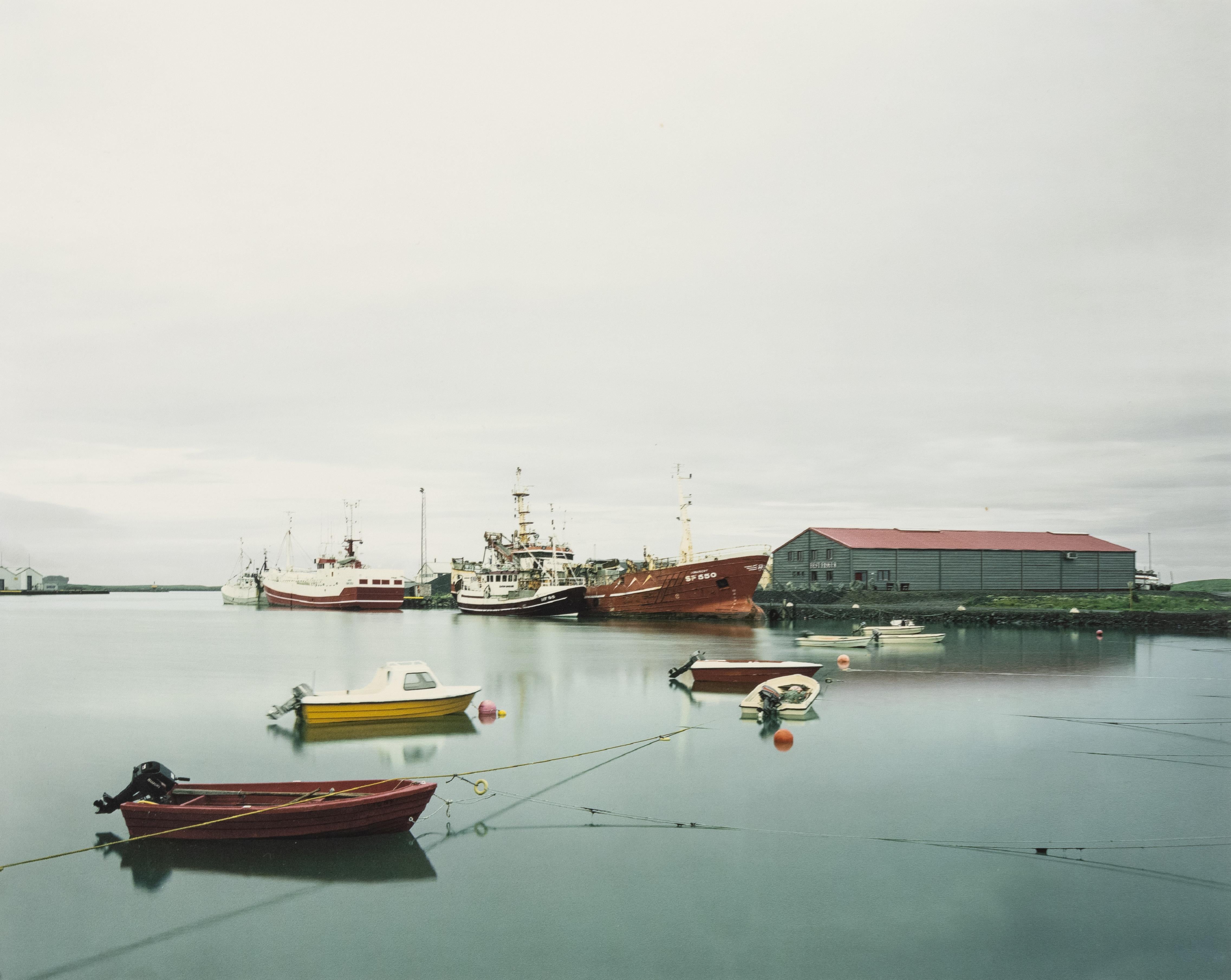 Contemporary Landscape Photography of Iceland by Olaf Otto Becker.

Höfn harbor 07/2002
2002

Signed, titled, dated and numbered, recto

Archival pigment print (Edition of 40)

11.5 x 9.5 inches, image
12 x 9.5 inches, sheet