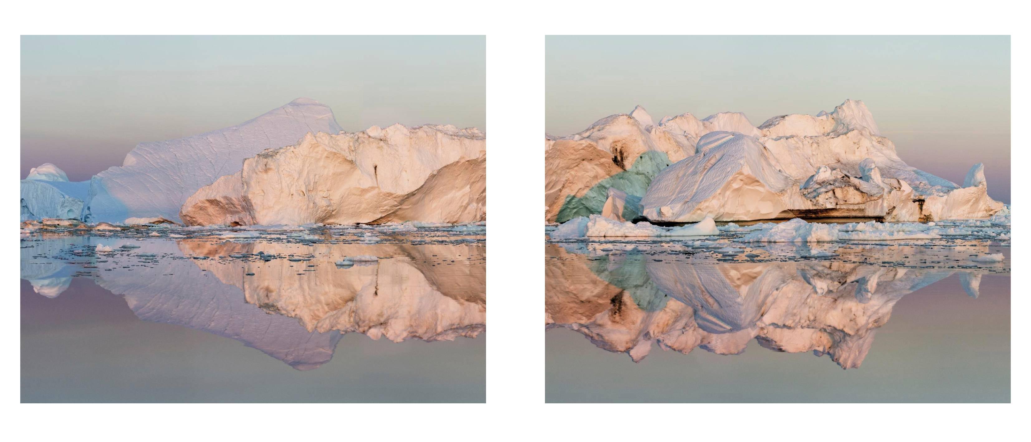 Ilulissat 13, Diptych, 07/2015 - Olaf Otto Becker (Landscape Colour Photography)
Signed on reverse
Archival pigment print

Available in four sizes:
25 x 29.5 inches each, from an edition of six
43.75 x 52.5 inches each, from an edition of seven
58.5