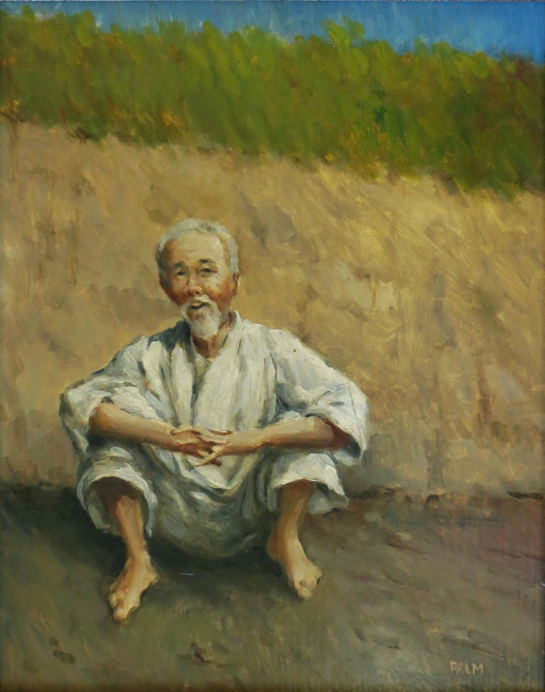 Olaf Palm Seated Figure For Sale at 1stDibs