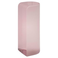 Olaf Rosa Beistelltisch aus Gussglas von Fred und Juul