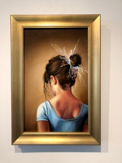 Olaf Schneider, "Tiny Dancer", 16x10 Ballet Oil Painting on Canvas