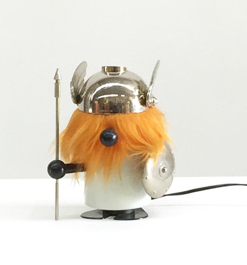 Olaf the Viking table lamp from Old Timer Ferrari (OTF), Verona
Italy 1960-1969

The OTF factory no longer exists, but is known for making children's lights, such as the toucan and this little Olaf the Viking

It is made of plastic and the