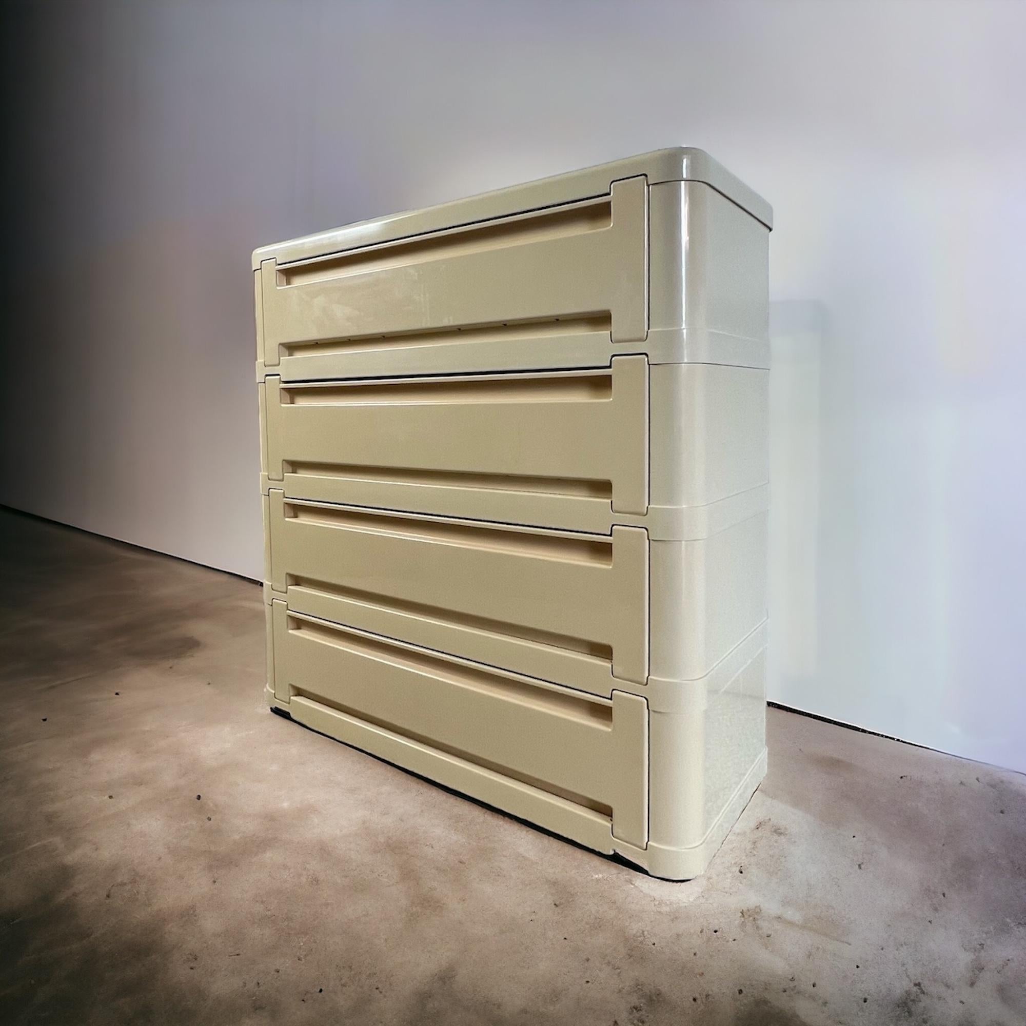 Late 20th Century Olaf Von Bohr Chest of Drawers Model 4964 by Kartell - Space Age design, 70s