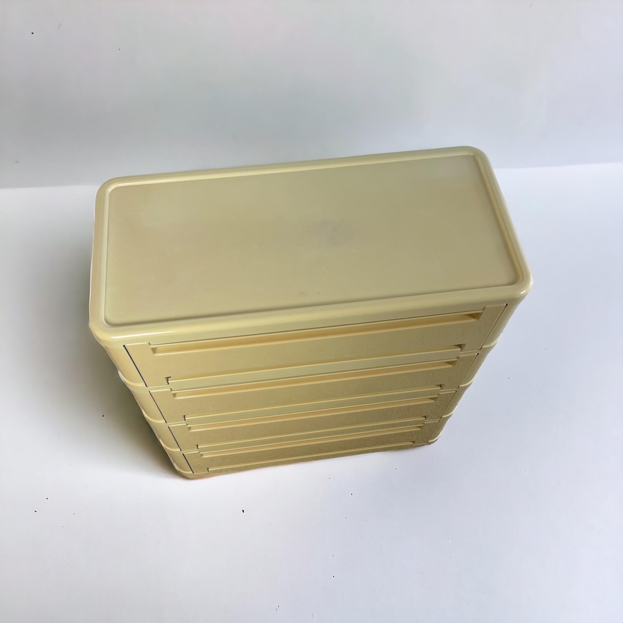 Plastic Olaf Von Bohr Chest of Drawers Model 4964 by Kartell - Space Age design, 70s