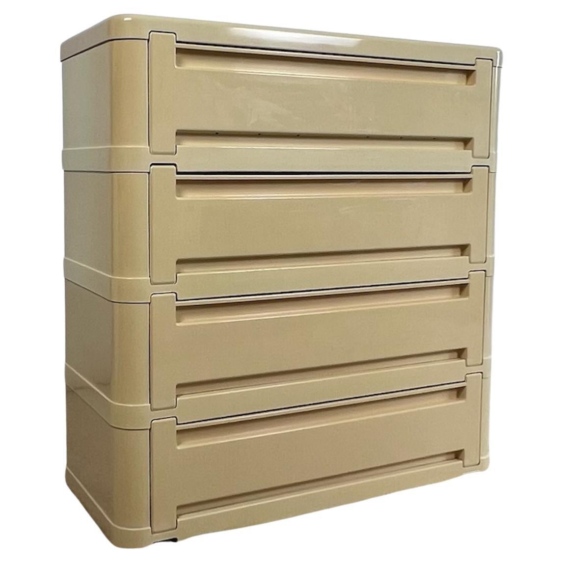 Olaf Von Bohr Chest of Drawers Model 4964 by Kartell - Space Age design, 70s