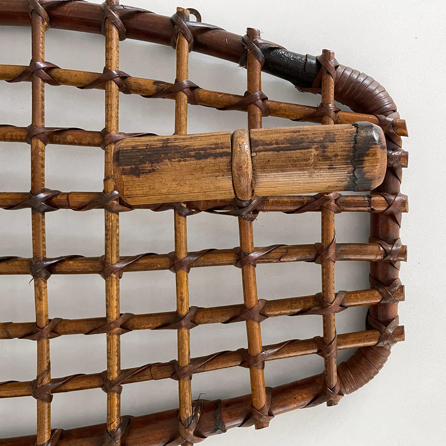 Olaf von Bohr for Bonacina Bamboo and Rattan Coat Rack In Good Condition In Los Angeles, CA