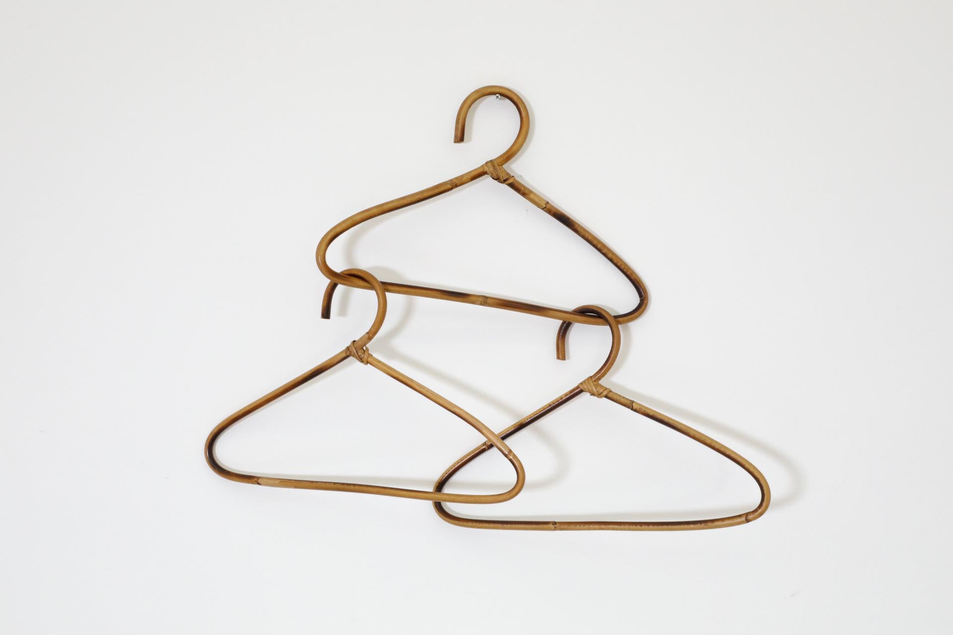 Franco Albini Inspired Bamboo Coat Rack with Hooks, 1960s For Sale 12