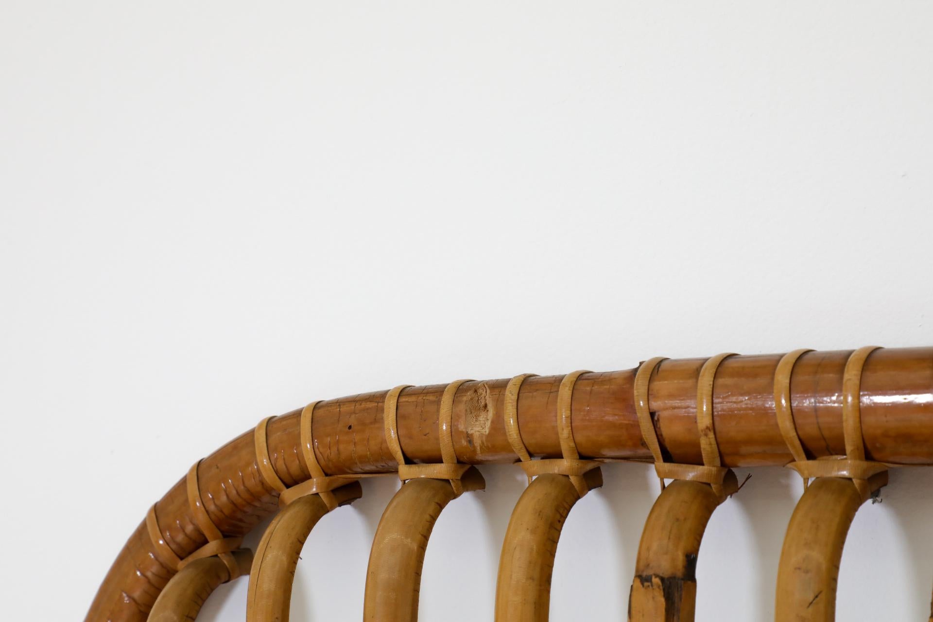 Franco Albini Inspired Bamboo Coat Rack with Hooks, 1960s For Sale 3