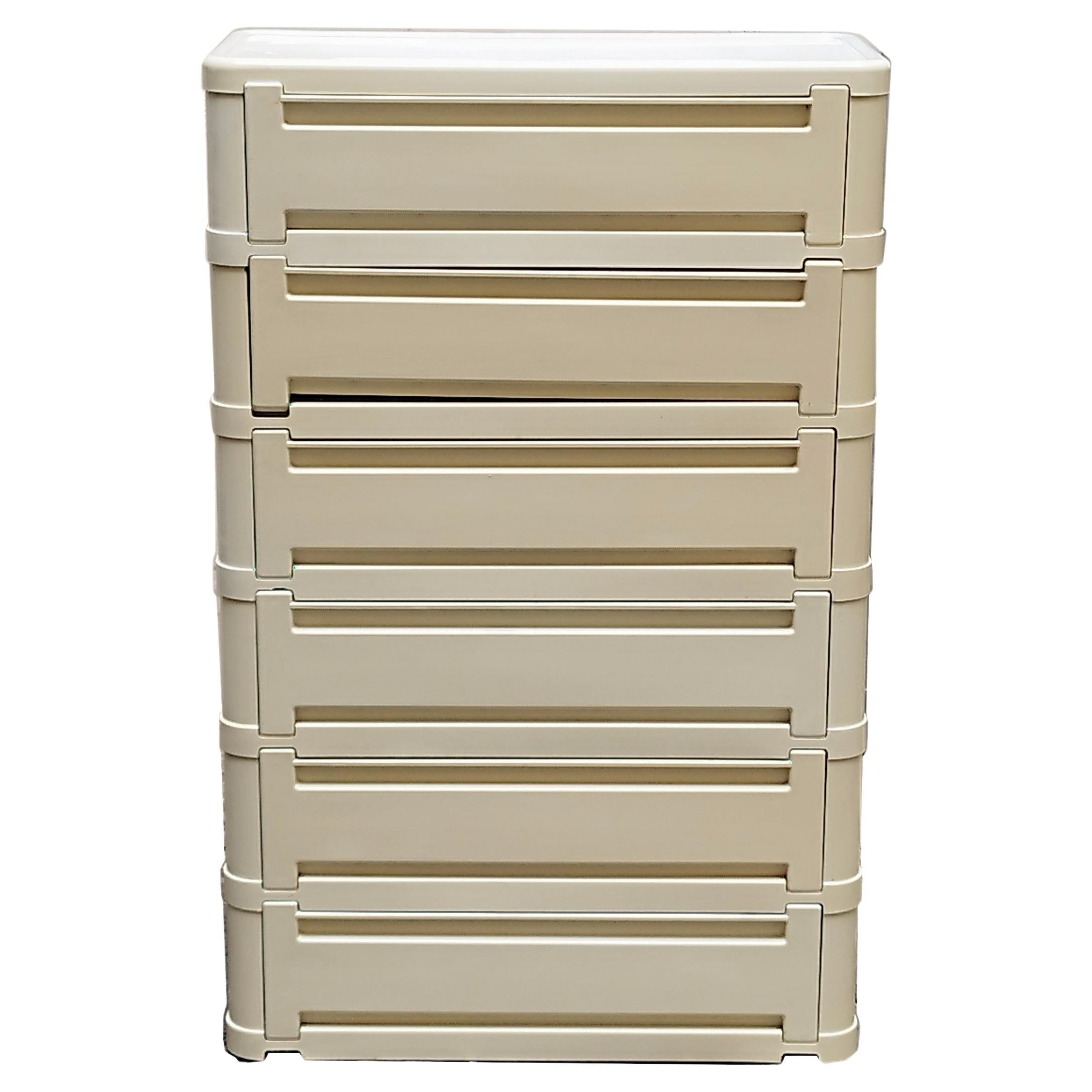 Olaf Von Bohr for Kartell Mod. 4963 Chest of Drawers, I§taly 1970s For Sale