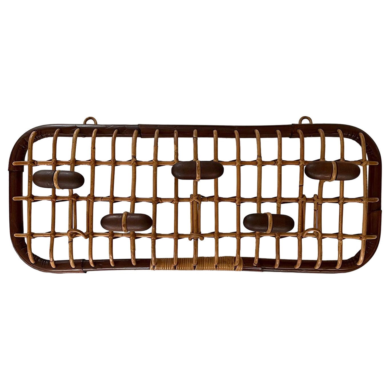 Olaf von Bohr, appendiabiti italiano in bambù e rattan in vendita