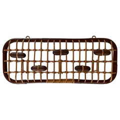 Olaf von Bohr Italian Bamboo & Rattan Coat Rack