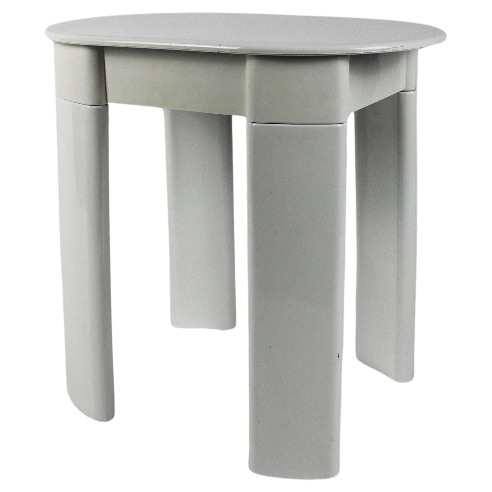 Olaf Von Bohr Side Table Space Age Stool Gedy Plastic Italy 1970's For Sale