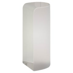 Olaf Weißer Beistelltisch aus Gussglas von Fred und Juul
